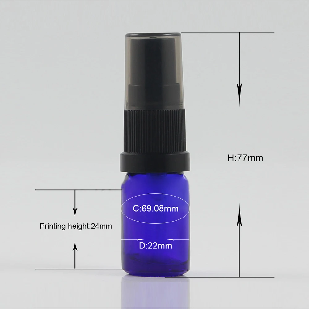 5ml luxury perfume atomizer essential Oils Aromatherapy Perfume Refillable Bottle