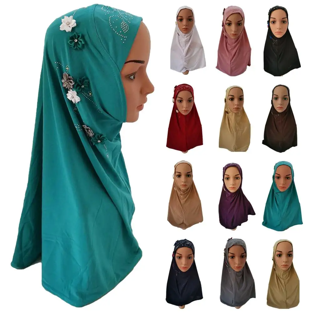 

Women Muslim Turban Hijab Hats Flower Headscarf Shawls Caps Islamic Arab Hat Cap Ramadan Prayer Hat Bonnet Full Cover Hair Loss