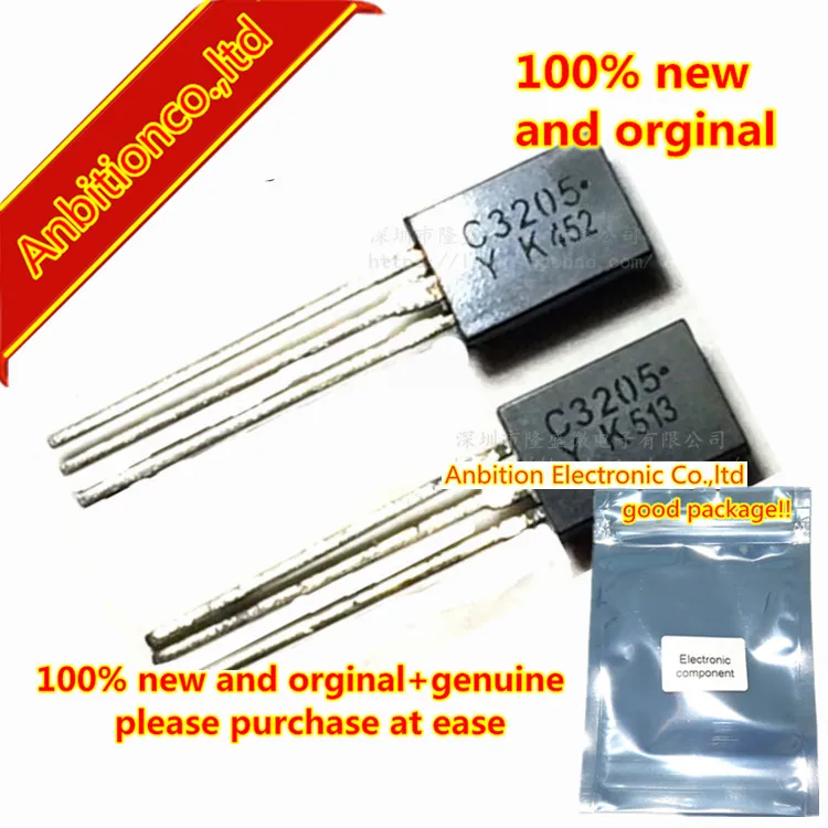 10pcs 100% new original KTC3205-Y C3205 Y TO-92L MOS NPN Silicon General Purpose Transistor  in stock