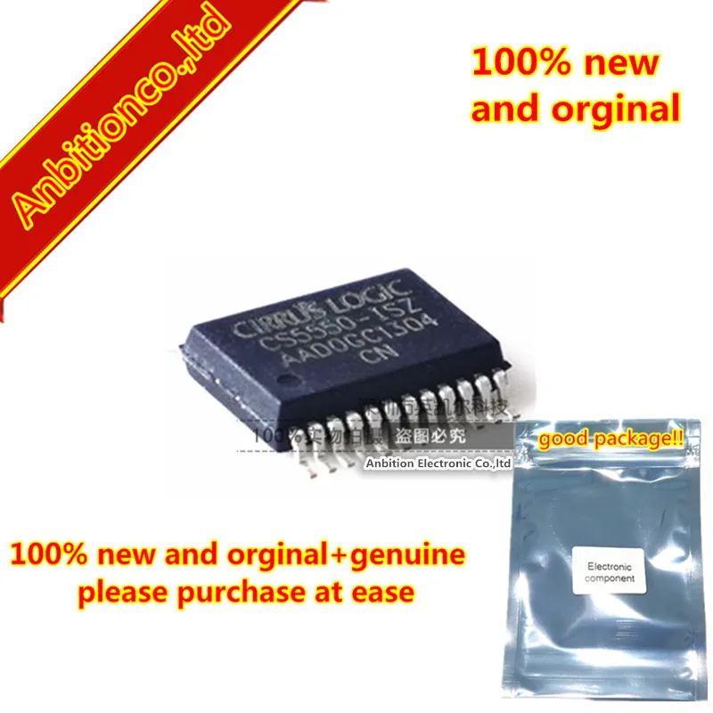 10pcs 100% new and orginal CS5550 CS5550-ISZ TSSOP24 Two-channel, Low-cost A/D Converter in stock