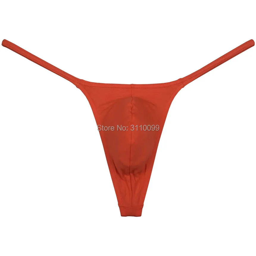 Men Modal String Thong Underwear Male Minimal Coverage Hipster T-back Jock Strap