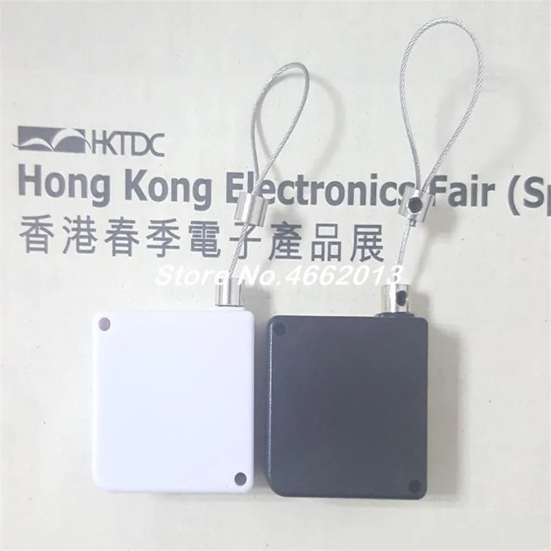 20 pcs Steel Wire Rope Expansion Show Valuable Items Square Anti-theft Cable Box retractable anti-theft pull wire box recoiler