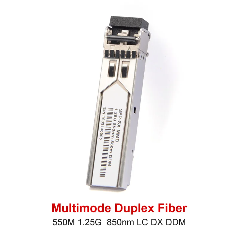 

DDM BIDI Multimode Fiber Optical Ethernet Compatible with H3C Switch 1.25G 550M MM LC Connector SFP Transceiver Module Gigabit