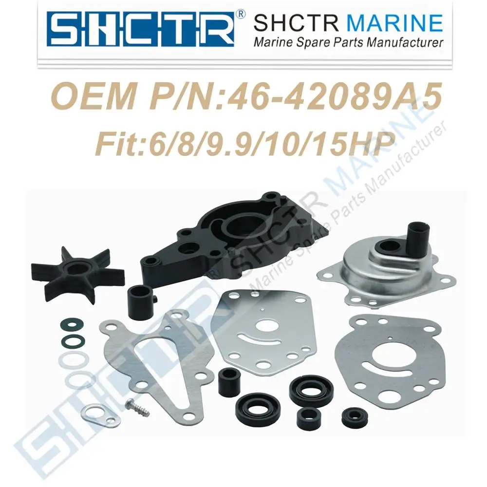 SHCTR Water Pump Repair Kit for 46-42089A5,6/8/9.9/10/15HP