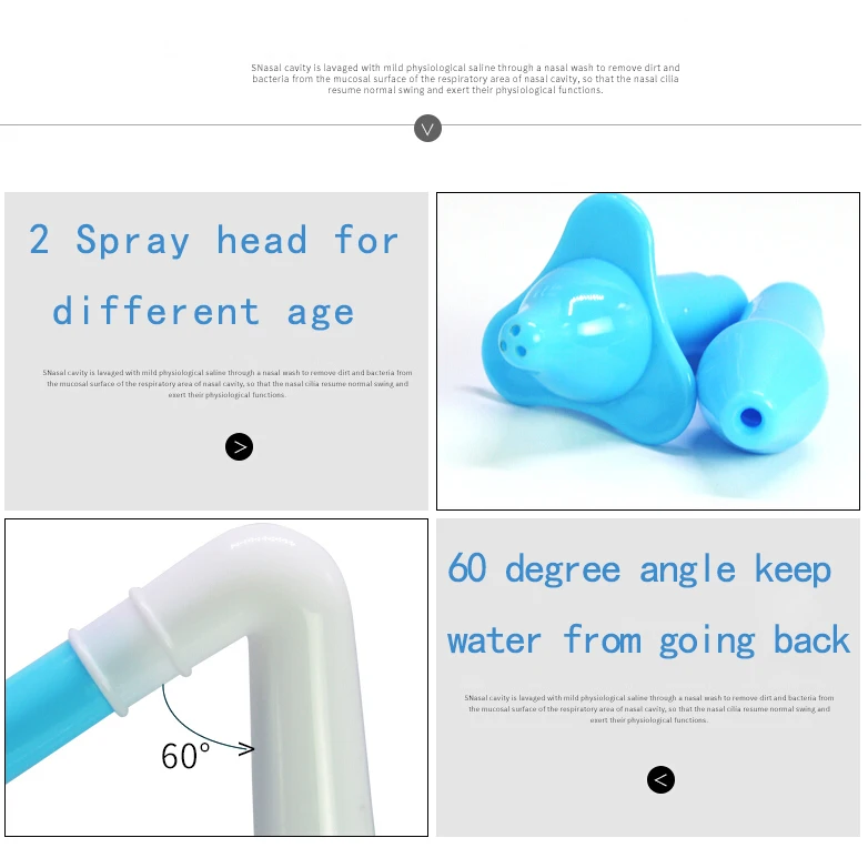 Adults Children Nasal Wash Cleaner Nasal Wash Cleans Moistens Nose Protector Allergies Relief Nasal Pressure Neti Pot Aspirator