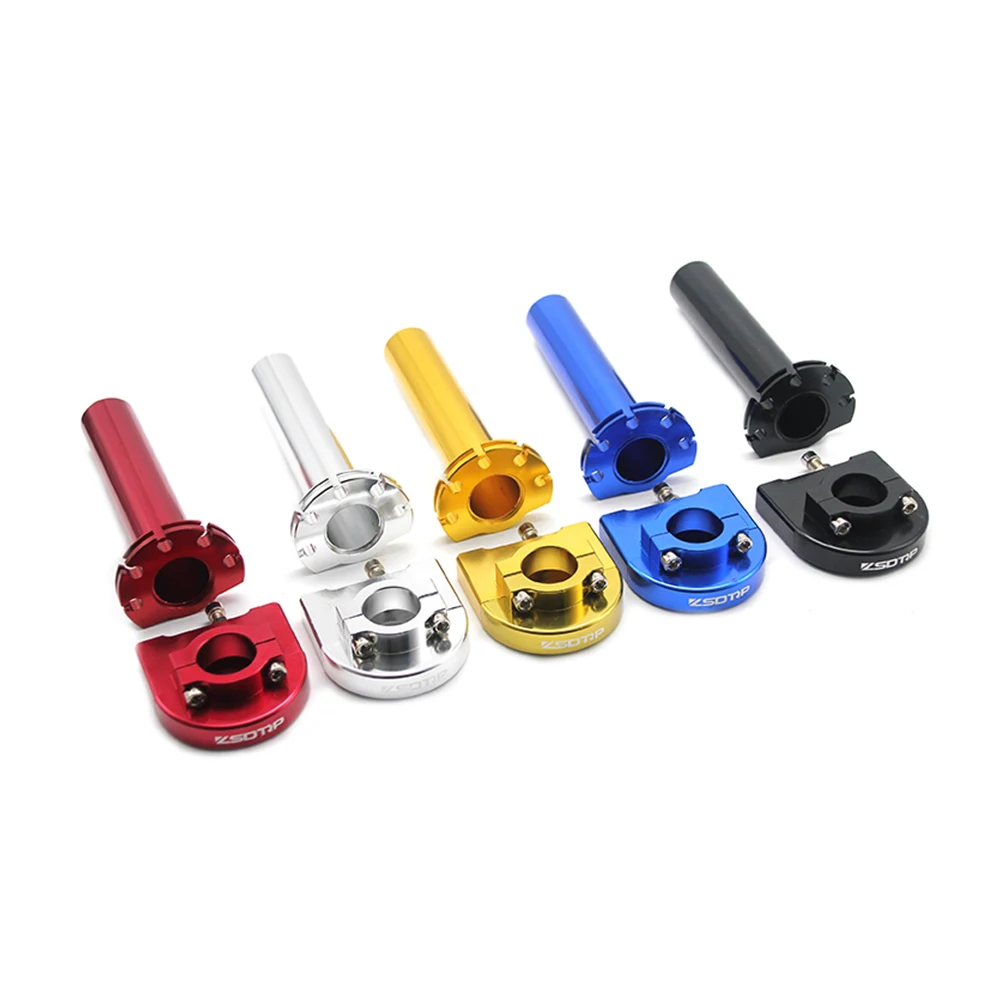 ZSDTRP Aluminum Throttle Grip Quick Twist Gas throttle Settle With Throttle Cable Fit Dirt Pit Bike ATV UTV Visual Grips