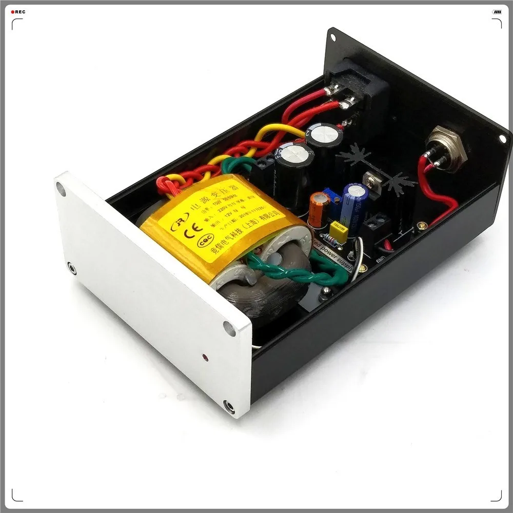 LM317 regulator 15W Linear Power Supply DC5V DC12V with rectified filter adjustable  for tube Preamplifier DAC