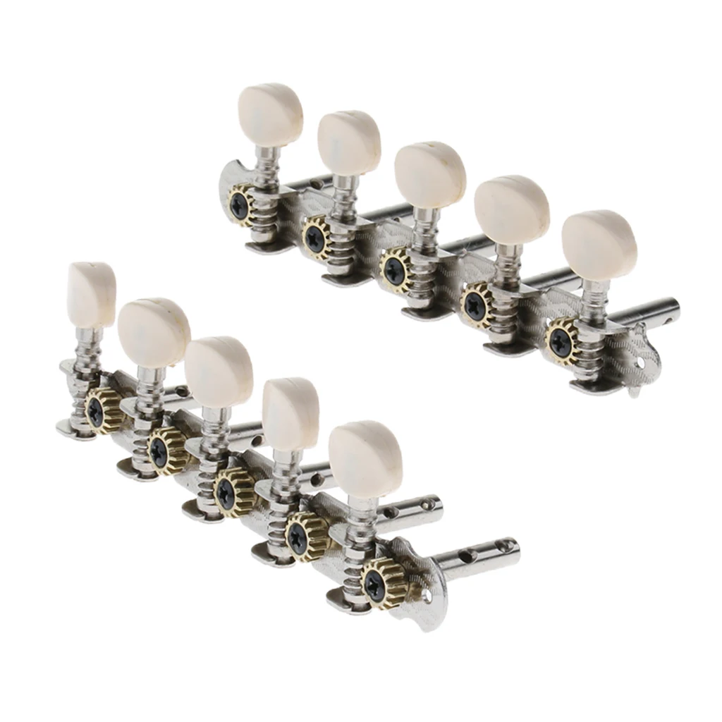 1 Set 5R5L Guitar Tuning Pegs Tuners Machine Heads for 10 String Electric Guitar Replacement Parts