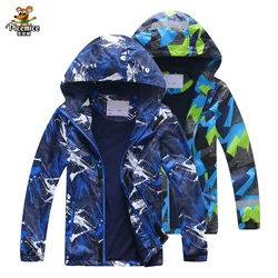 Waterproof Windproof Boys Girls Jackets Spring Autumn Children Outerwear Jackets Sport Fashion Double-deck Kids Coats