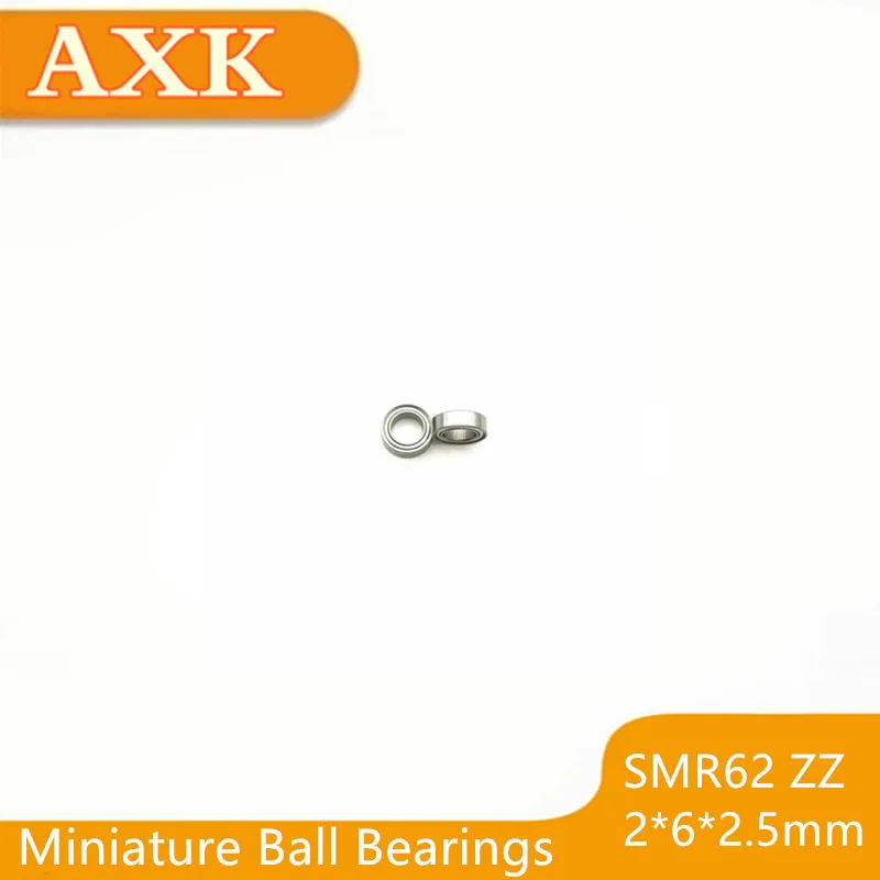Smr62zz Abec-3 (10pcs) 2x6x2.5 Mm Stainless Steel Miniature Smr62 Zz Ball Bearings Smr62-zz