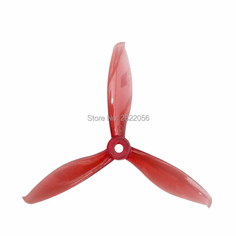 4 pair 6 colors Gemfan 5149 5.1x4.9 FPV PC 3 propeller Blade CW CCW shaft Special for high-speed three-blade crossing machine