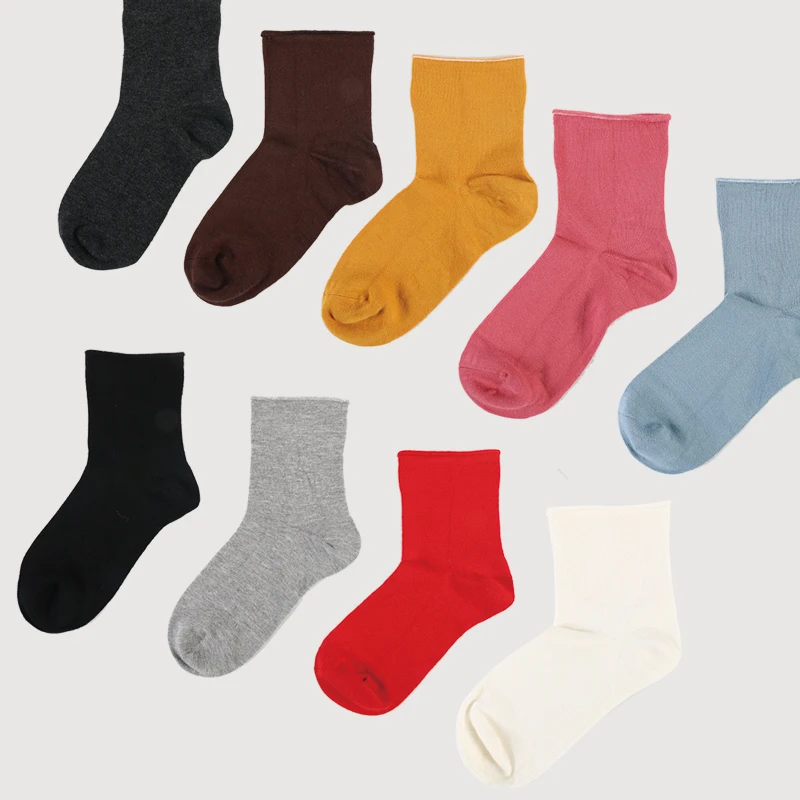 DONG AI bamboo fiber socks plain women's colorful socks hand linking soft Socks silky strong moisture absorption Sock