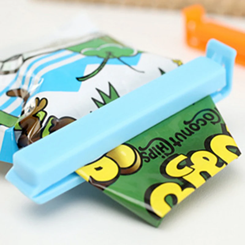 New Home  6 pcs/set Big Snack Seal Storage Bag Clips Storage Auxiliary clamp seal Ziplock Clip Plastic Bags Food For Fresh