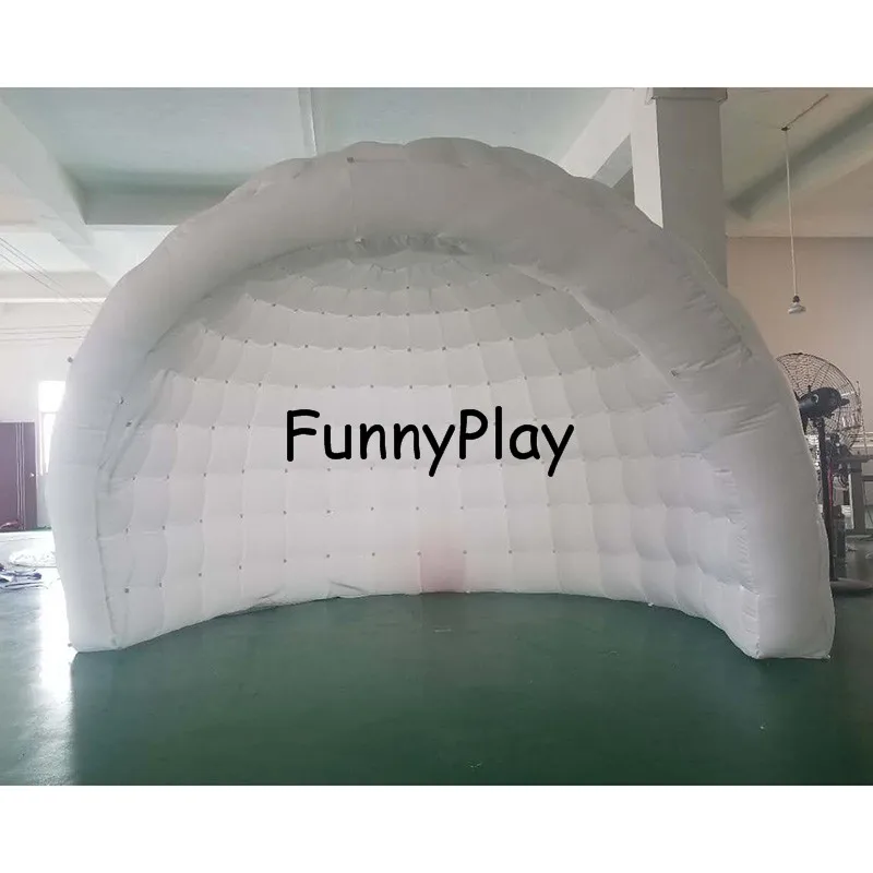 3m Deft inflatable half dome canopy tent,beautiful classical luna pod,movie luna tent,trade show dome event shelter for sale