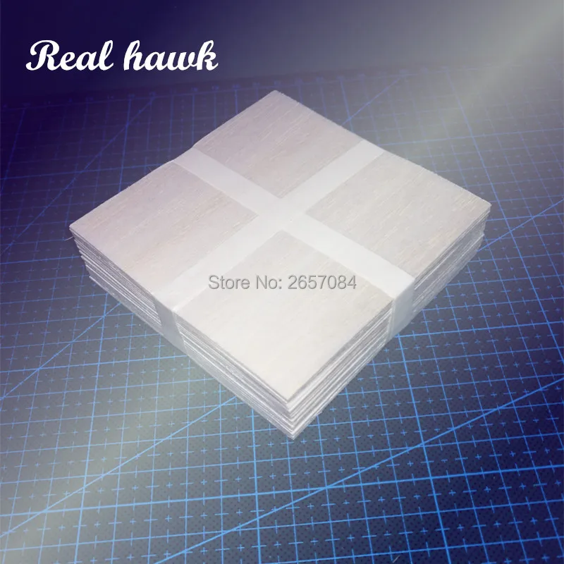 20pcs AAA+ Balsa Wood Sheet 100x100x1mm Model Balsa Wood Can be Used for Military RC plane Models etc Smooth DIY