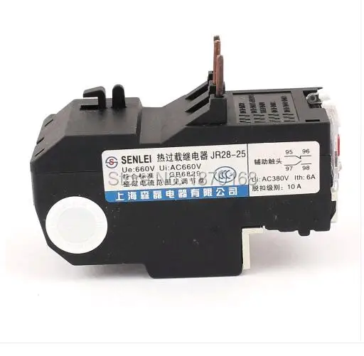 JR28/LR2-25  1.6A-2.5A  2.5-4A  4A-6A  5A-8A 1NO 1NC 3 Pole Adjustable Protector Thermal Overload Relay