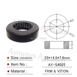 Wholesale 10pieces For Nissan Skyline RB25DET Engine Fuel Injector Rubber Seals 25*14.5*7.6mm For AY-S4025