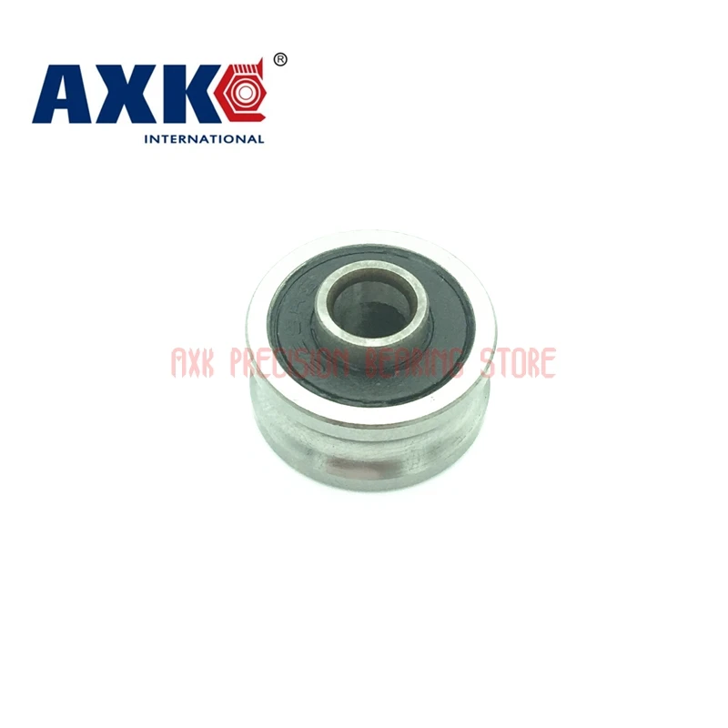 2025 Real High Quality Abec-5 1 Piece Lv20/6 2rs V Groove Guide Roller Bearing Rv20 / 6-10 With A Threaded Hole M4 * 20 9 11mm