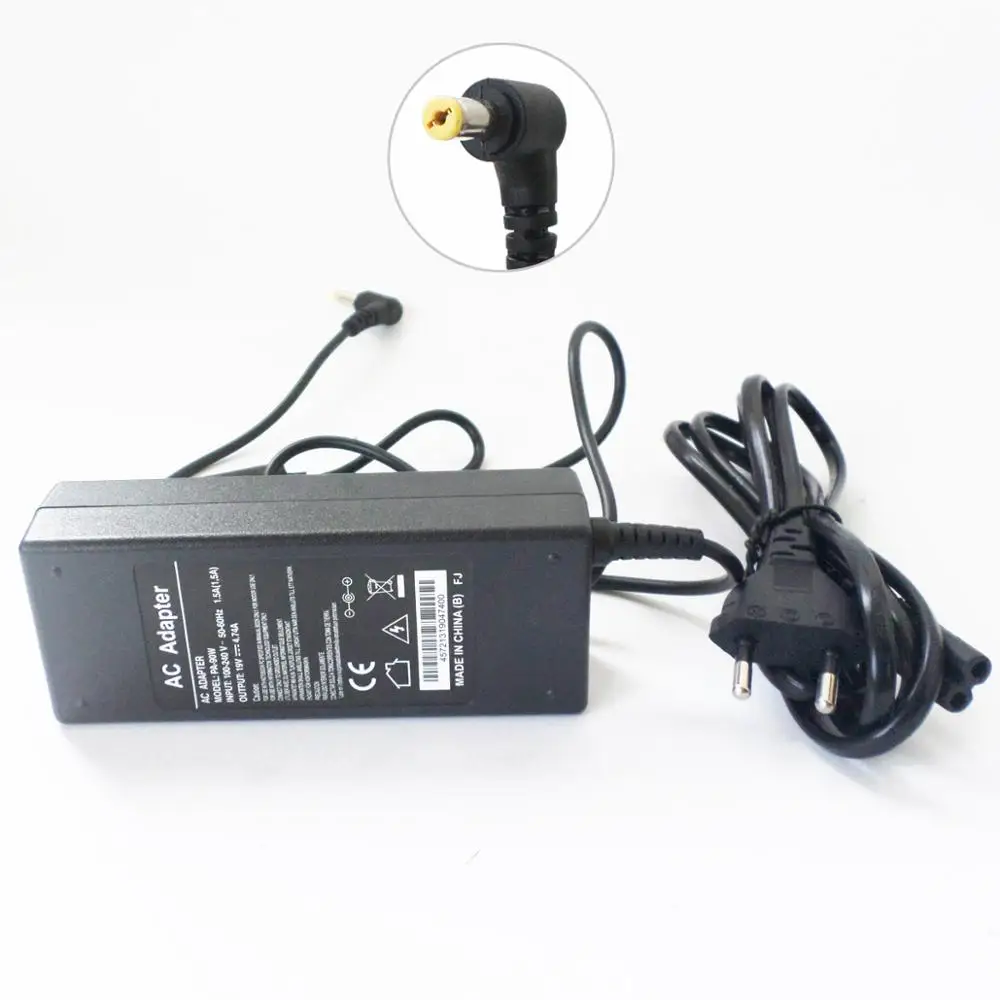 Power Supply Cord For Acer Aspire 3640 3050 3000 3025 6930G 7520G 7730G 8930 AK.090AP.016 AC Adapter 19V 4.74A Battery Charger