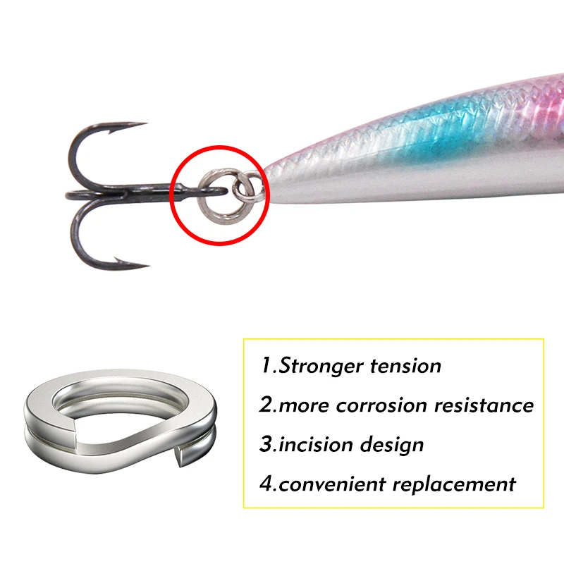 TacklePRO-PO-14 Professional Mini Popper Fishing Tackle, Fresh Minnow, Black Nickel Hooks, All for Bass, Quality