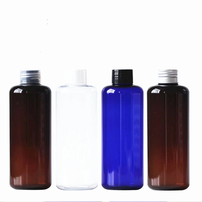 

40pcs 250ml plastic retail packaging 8.8oz Round PET plasticbottle packaging Hair conditioner Bostom refill bottle manufacturers