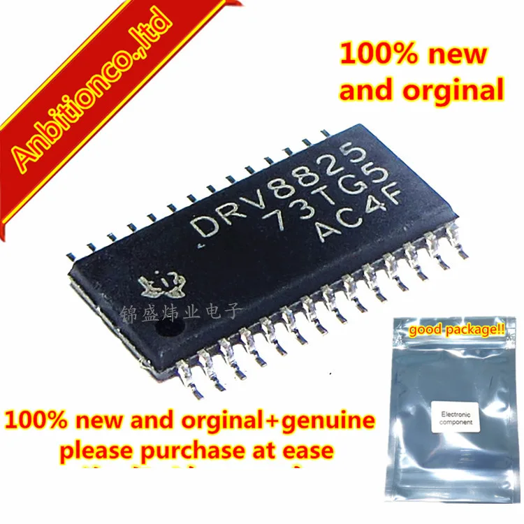 5pcs 100% new and orginal DRV8825PWPR HTSSOP-28 2.5A STEPPER MOTOR CONTROLLER IC in stock