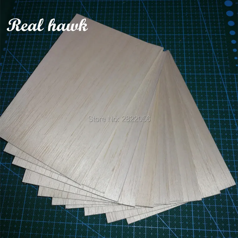 200x100x0.75/1/1.5/2/2.5/3/4/5mm AAA+ Model Balsa wood sheets for DIY RC model wooden plane boat material