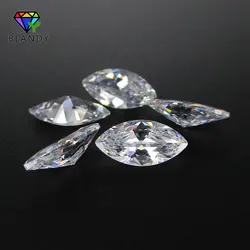 100pcs/lot Marquise Cut CZ Stone 5A 1.5*3mm-8*16mm 2*4mm 2.5*5mm 3*6m White Cubic Zirconia Stone Synthetic Gems For Jewelry