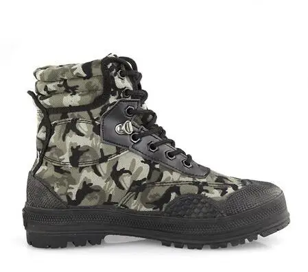 Training Klimmen Antislip Slijtvaste Camouflage Canvas Schoen Heren Buitensporten Jagen Wandelen Camping Ademende Schoenen