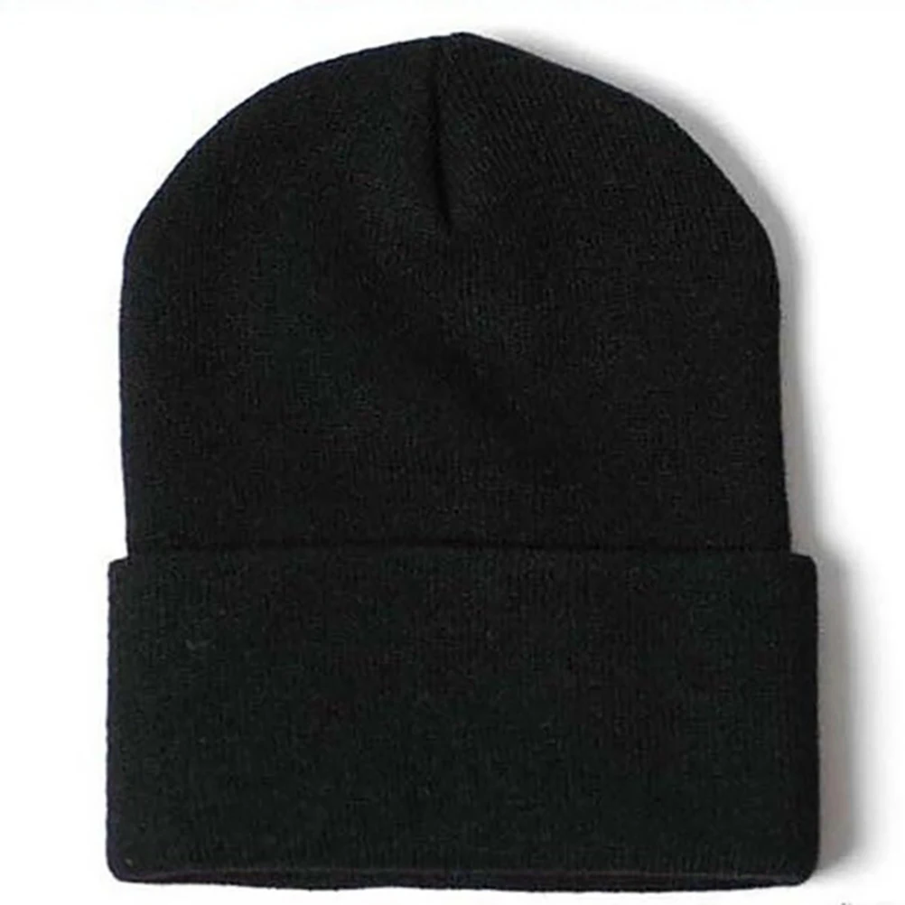 Unisex Hats Hip Hop Soft Warm Stretch Winter Beanie Witch Hat knitting Skullies Beanies for Gothic Girls Winter