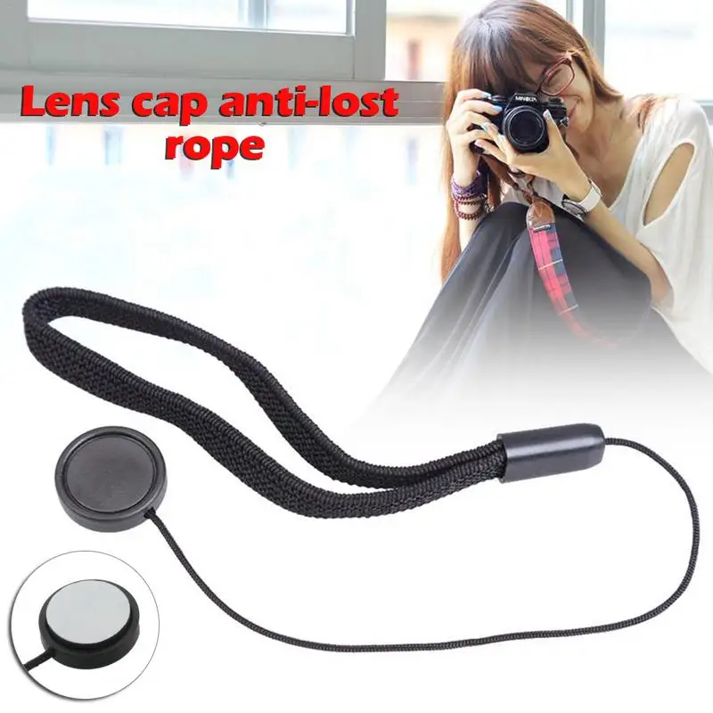 Universal DSLR Lens Cover Cap Holder Keeper Anti-lost String Leash Strap Cord String Leash Rope for Canon for Nikon for Sony SLR