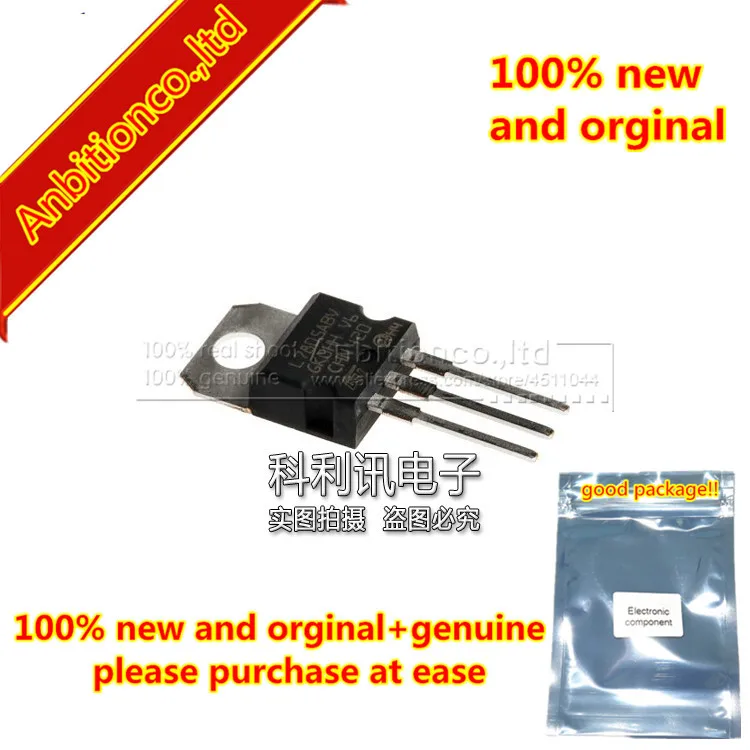 10pcs 100% new and orginal  L7805ABV 5V TO220 PRECISION 1A REGULATORS in stock