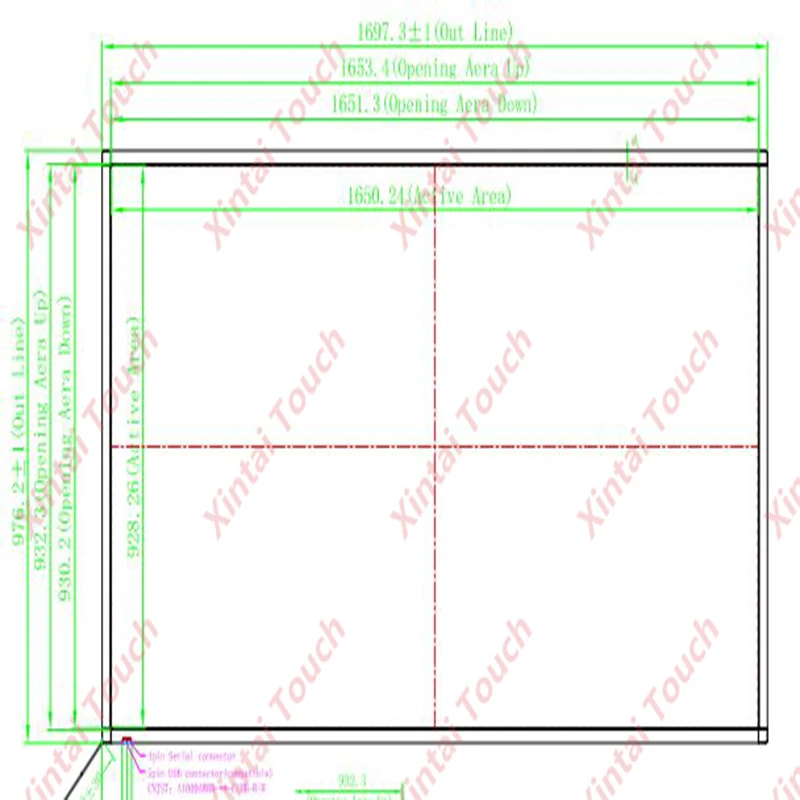 Xintai Touch  75 Inches 10 Touch Points 16:9 Ratio IR Touch Frame Panel/Touch Screen Overlay Kit Plug & Play (NO Glass)