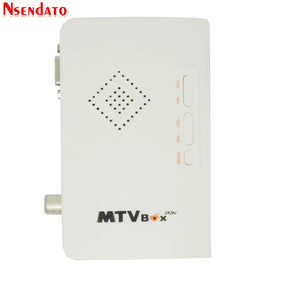 

External LCD CRT TV Tuner MTV Box AV To VGA TV Receiver Tuner 1080P TV Set Top Box With Remote Control for HDTV Computer Monitor