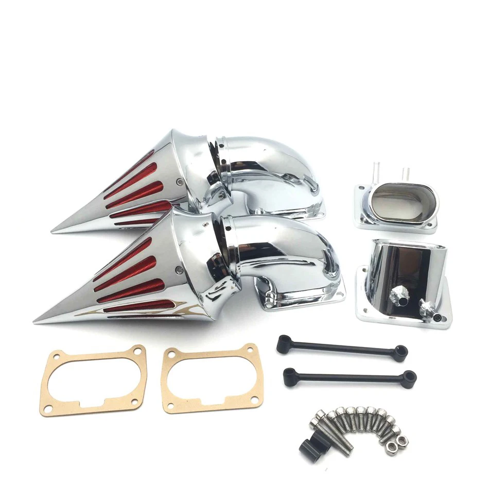 For 2006-2017 07 08 09 Suzuki Boulevard M109R VZR1800 M1800R Intruder Spike Air Cleaner filter Kit K&N Motorcycle Chrome / Black