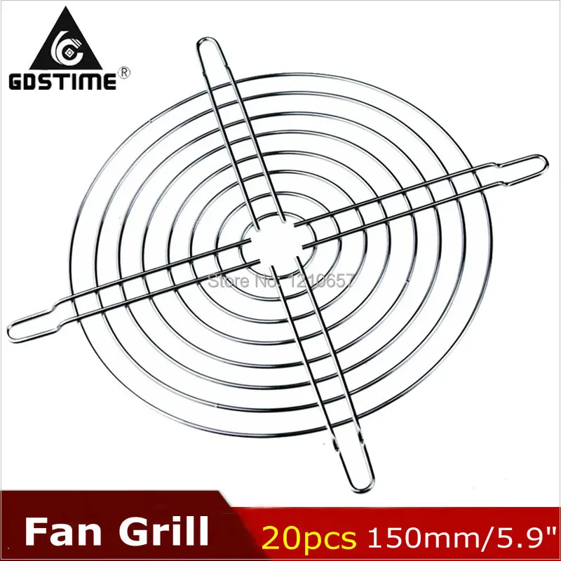 20Pieces LOT Gdstime Metal Steel 150mm 15cm Fan Protector Finger Guard Grill Net