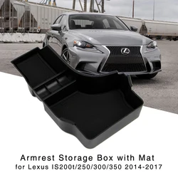 Armrest Storage Box for 2014 2015 2016 2017 Lexus IS 200t 250 300 350 300h Center Console Glove Holder Organizer Tray