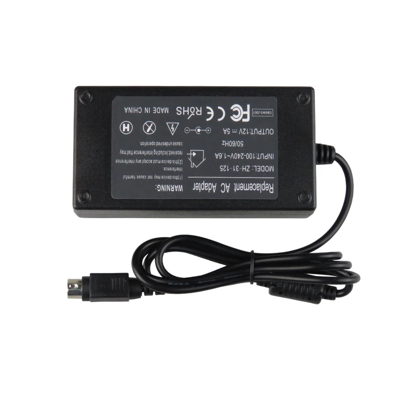 110-240V AC To DC Adapter 12V 5A Power Adaptor Charger Universal Switching Supply LED Light Strip 4 Pins