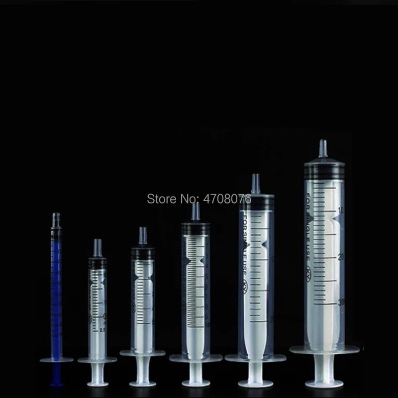 5ml 100pcs/lot Disposable sterile syringe with needle One-off injectors with pinhead clean plastic material single package