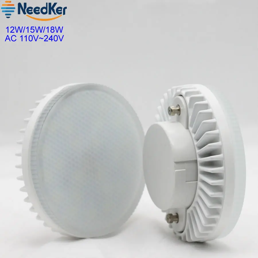 GX53 LED Light 5W 7W 9W 12W 15W 18W Lampada szafka LED LED żarówka Ac 110V 220V szafka do wina światło ciepły zimny biały reflektor