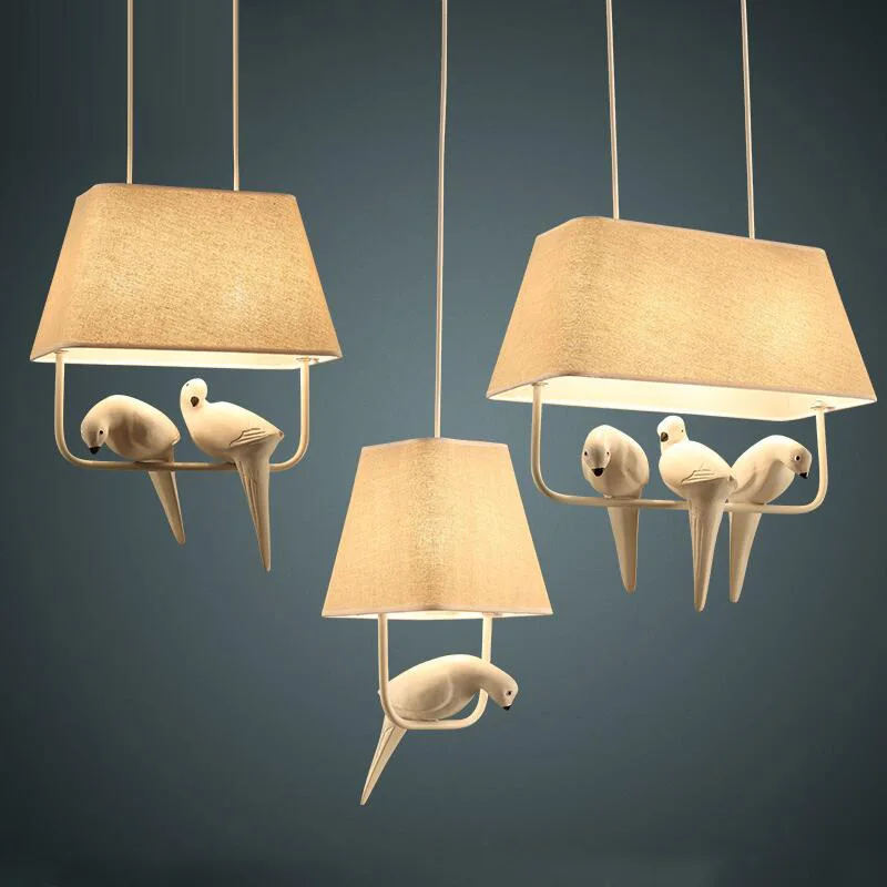 

shopcase deco vintage bird pendant lamp Latin style E27 cafe lighting lustre bedroom primitive Bar kitchen cord pendant lights