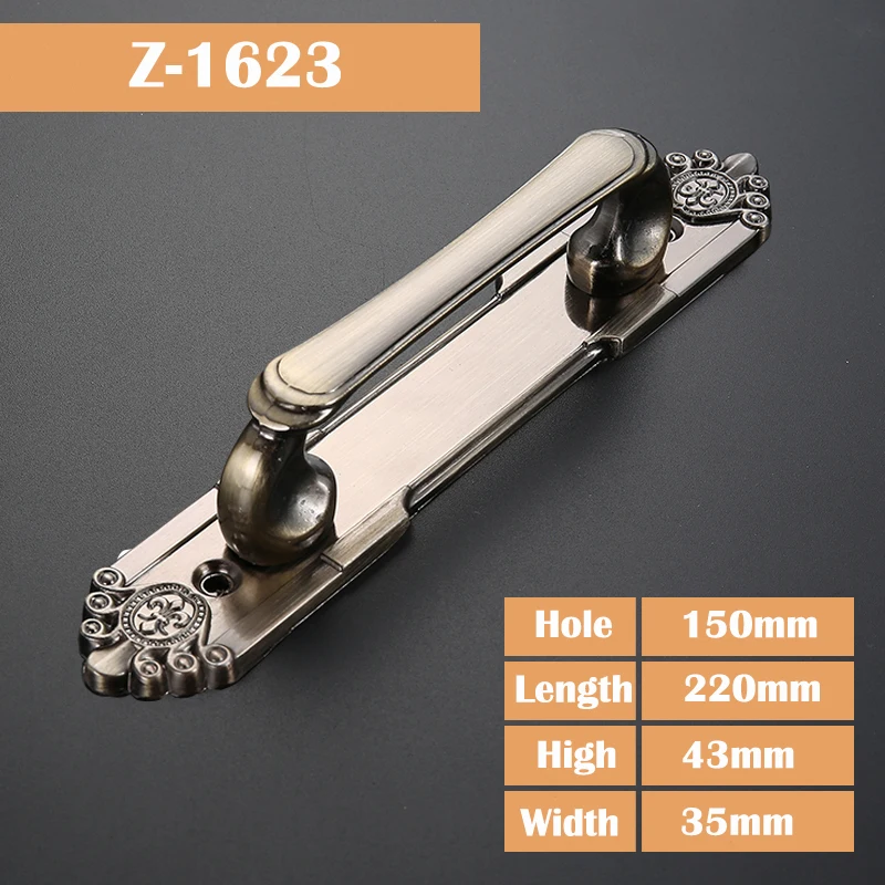 Vintage Door Handles European Style Zinc Alloy Furniture Handles and Knobs for Kitchen Cabinet Drawers Pulls