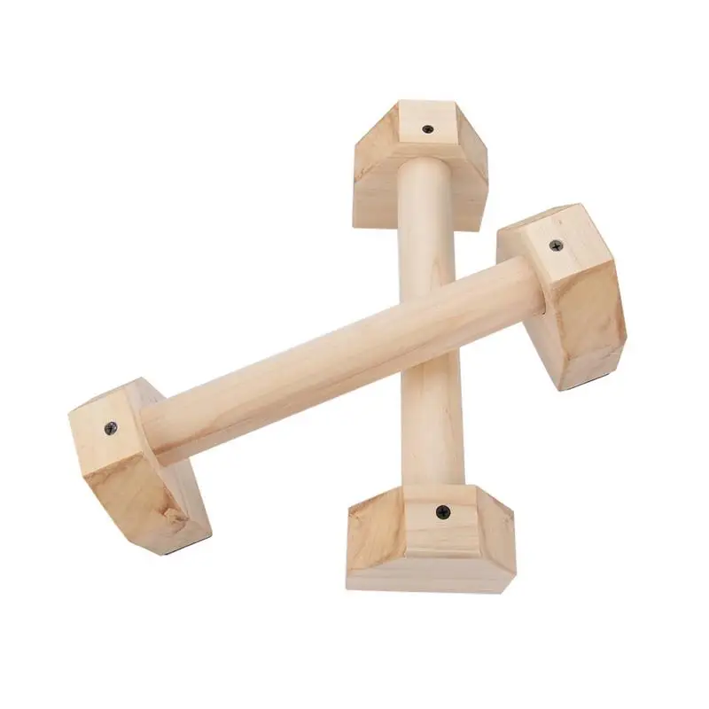 H Shaped Environmental Wooden Calisthenics Handstand Personalized Parallel Bar Double Rod Push-Up Stand