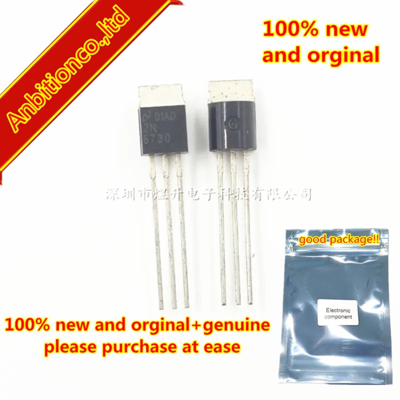 5pcs  100% new and orginal 2N6730 PNP SILICON PLANAR MEDIUM POWER TRANSISTORS TO-92 in stock