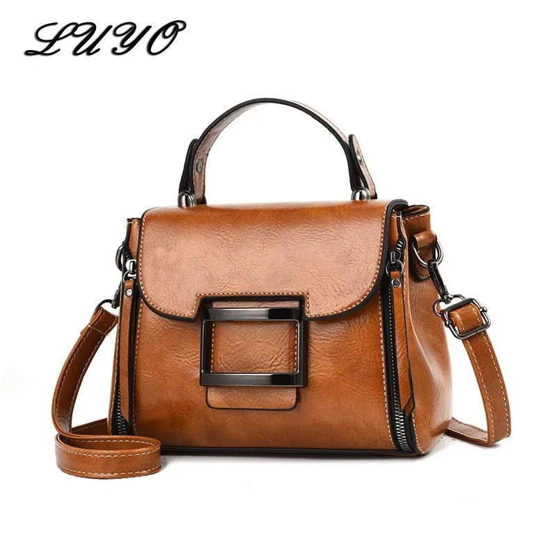 2023 Spring Real Genuine Leather Handbag Handbags Woman Small Vintage Crossbody Bags For Women Shoulder Messenger Bag Female