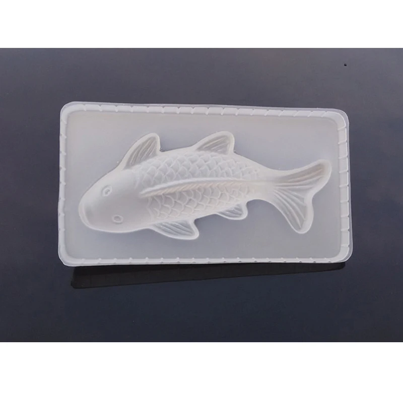 2PCS DIY 3D Koi Fish Carp Mold Plastic Jelly Handmade Sugarcraft Mold Mousse Cake Pudding Chocolate Mould Baking Tool