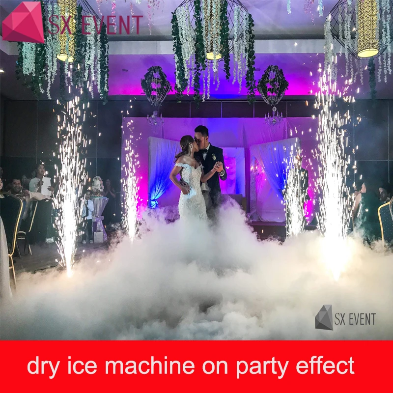 Professional stage effects 3500W dry ice machine With smoke nozzle low ground For Big Show Night Club Wedding party