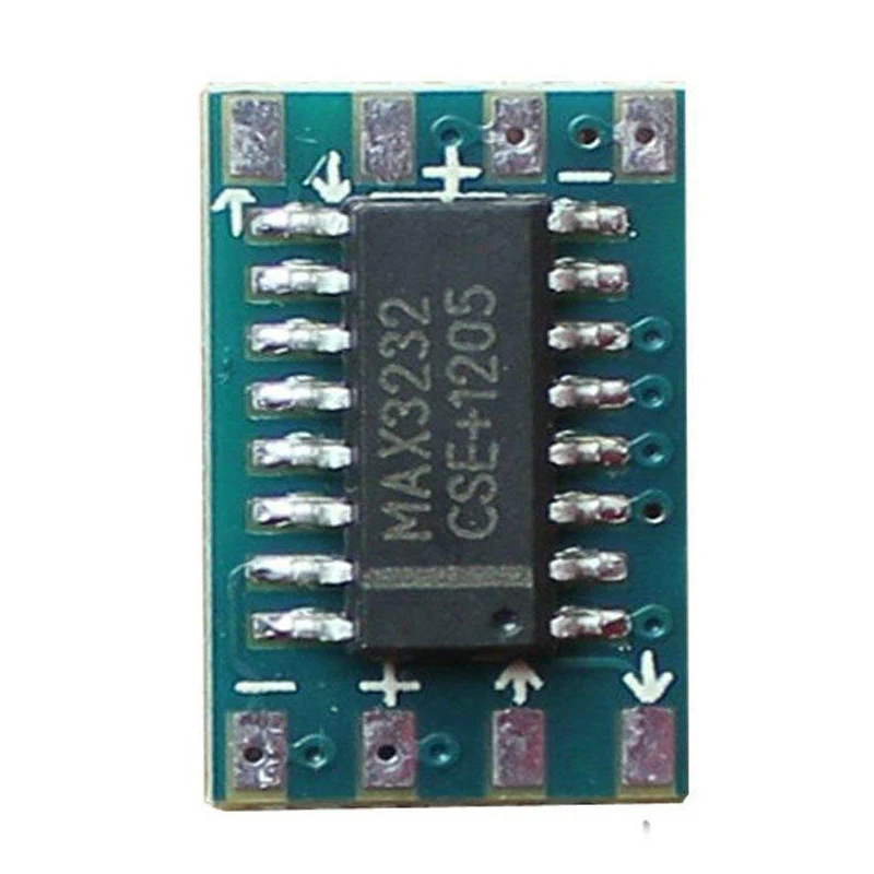 10pcs/lot Mini RS232 - TTL Converter Module Board Adapter MAX3232 120kbps 3-5V Serial Port Transfer Board