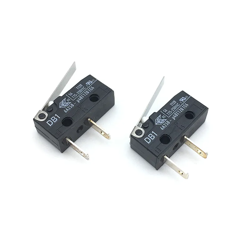 5PCS CHERRY Micro Switch DB1 Limit Switch 6A250V with Straight Handle Constant Length 2Pin