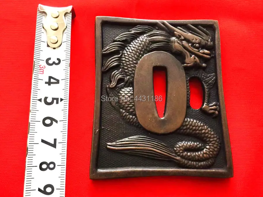 High Quallty Metal Crafts Alloy Tsuba Katana Fitting Handguard For Japanese Sword Wakizashi W/Dragon Theme